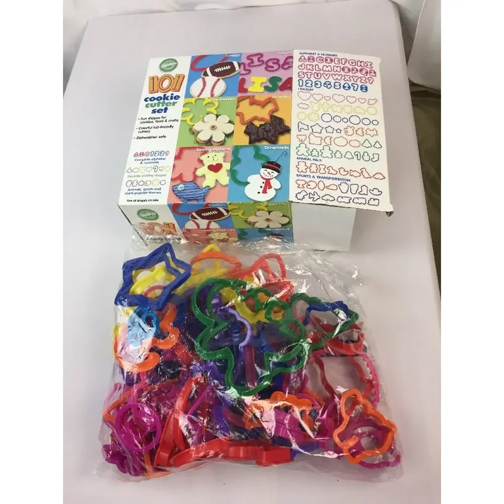 WILTON 101 PIECE COOKIE CUTTER SET ABC 123 Craft Baking Cutter Molds